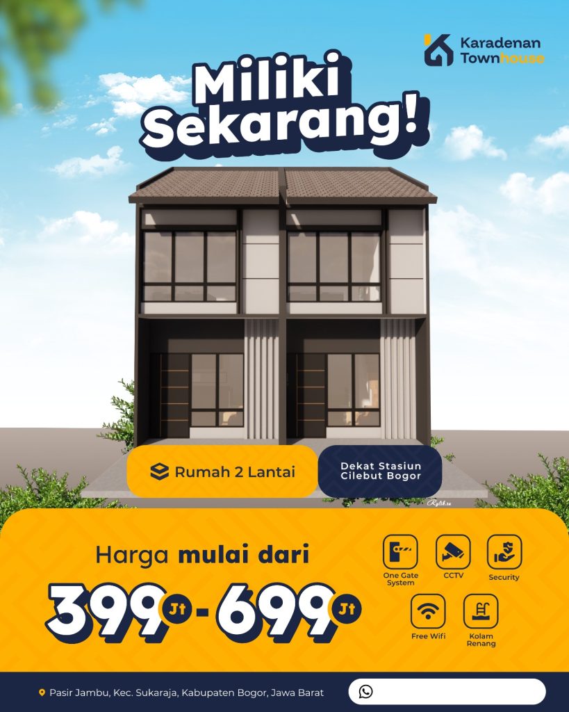 karadenan townhouse 399 juta